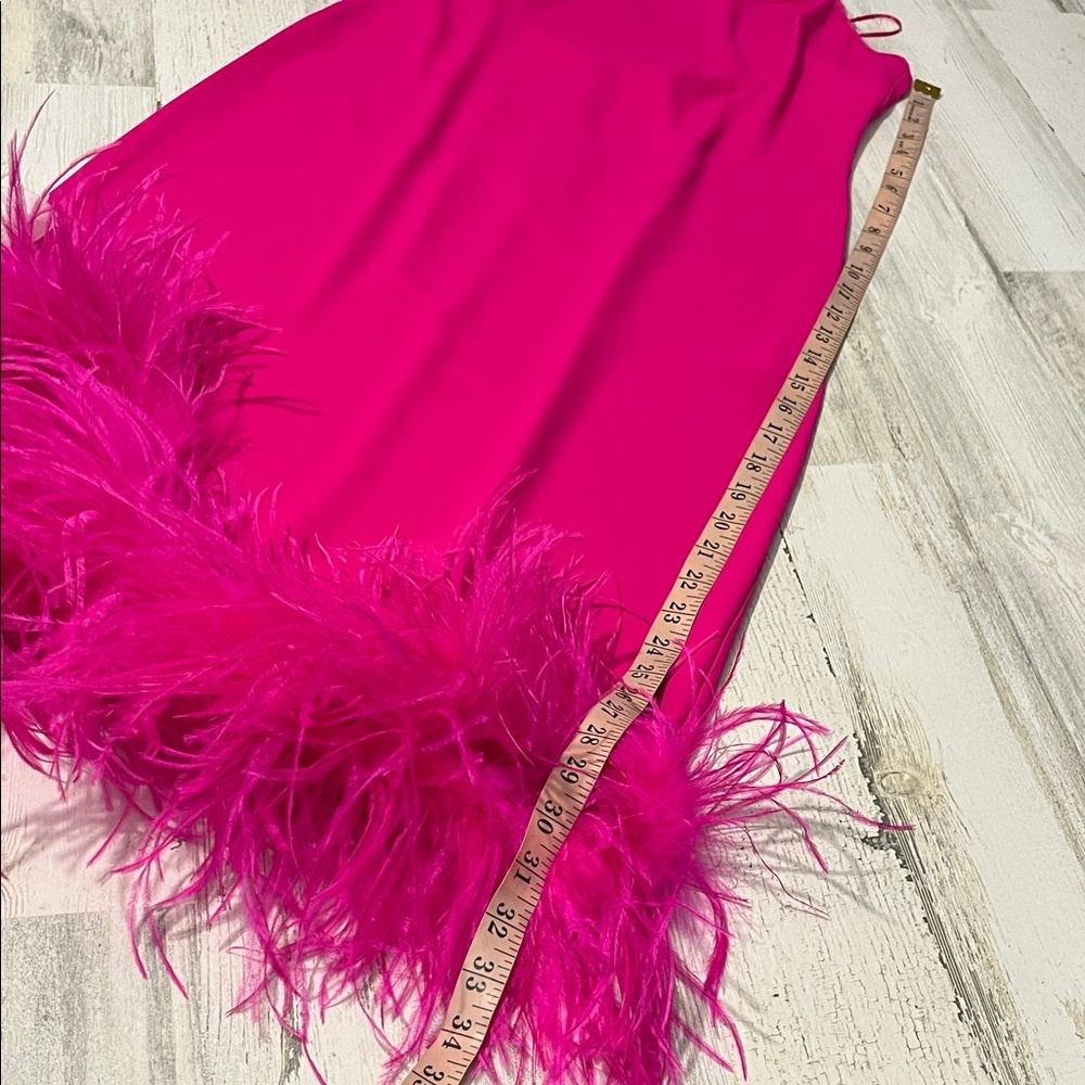 Amanda Uprichard Marianna Midi Dress in Hot Pink Size Small - Picture 8 of 10